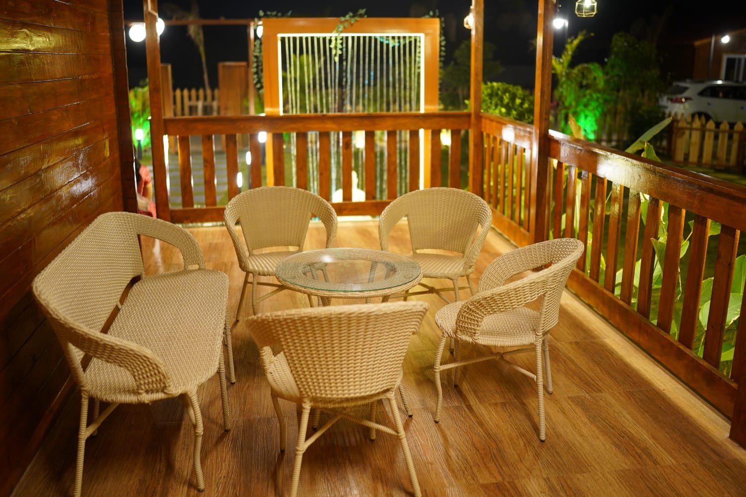 Outdoor Dining at La Cabana Farm Stay